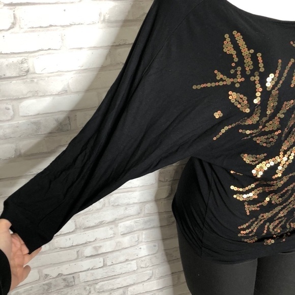CAbi black with gold sequin top, size medium - Picture 5 of 7